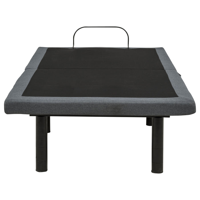 Weston Dual-Motor Massage Adjustable Bed Base in Black and Grey