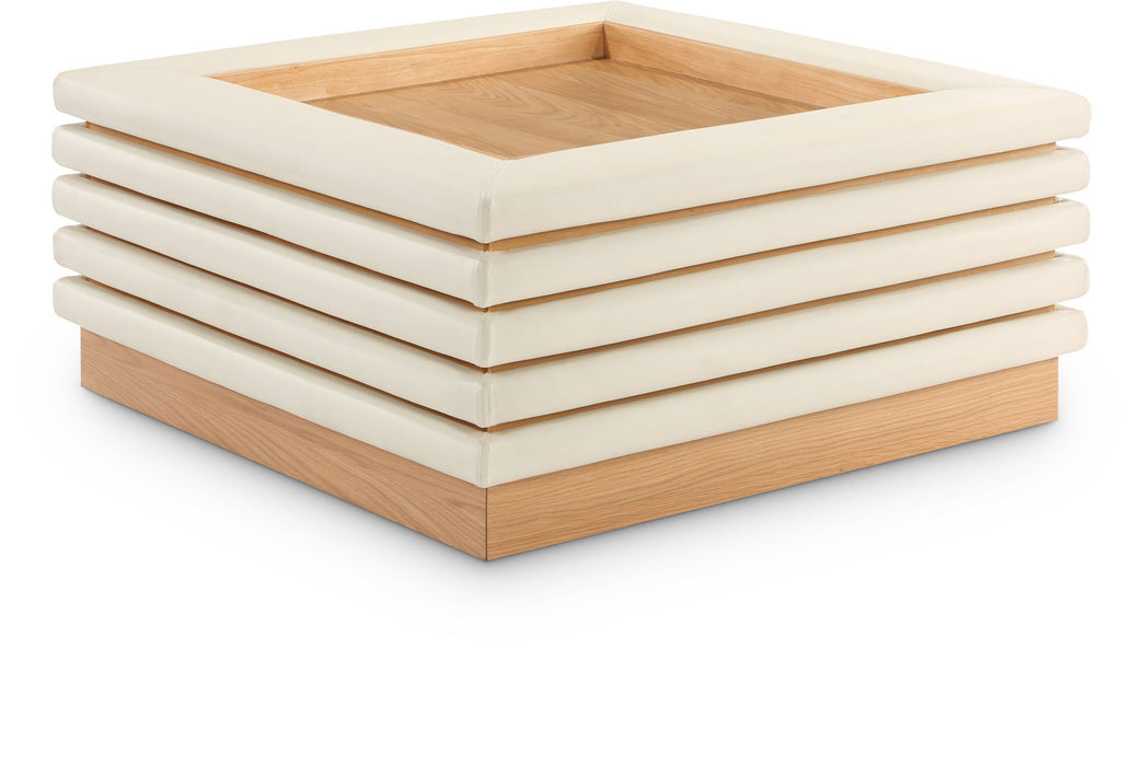 Rory Vegan Leather And Oak Veneer Coffee Table