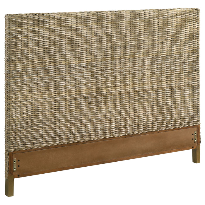 Zyla Woven Rattan Panel Headboard