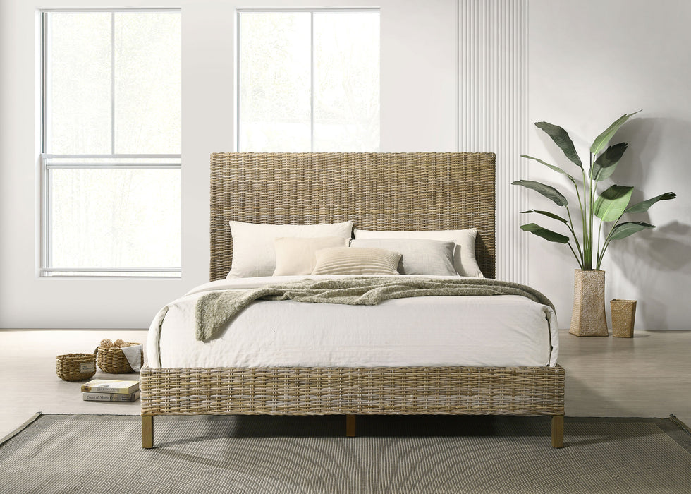 Zyla Woven Rattan Panel Headboard