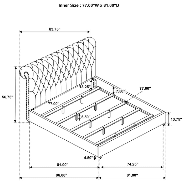 Devon Upholstered Panel Bed