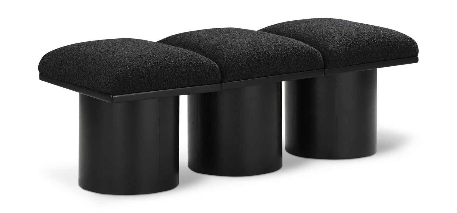 Pavilion Boucle Fabric Upholstered 3pc. Modular Bench