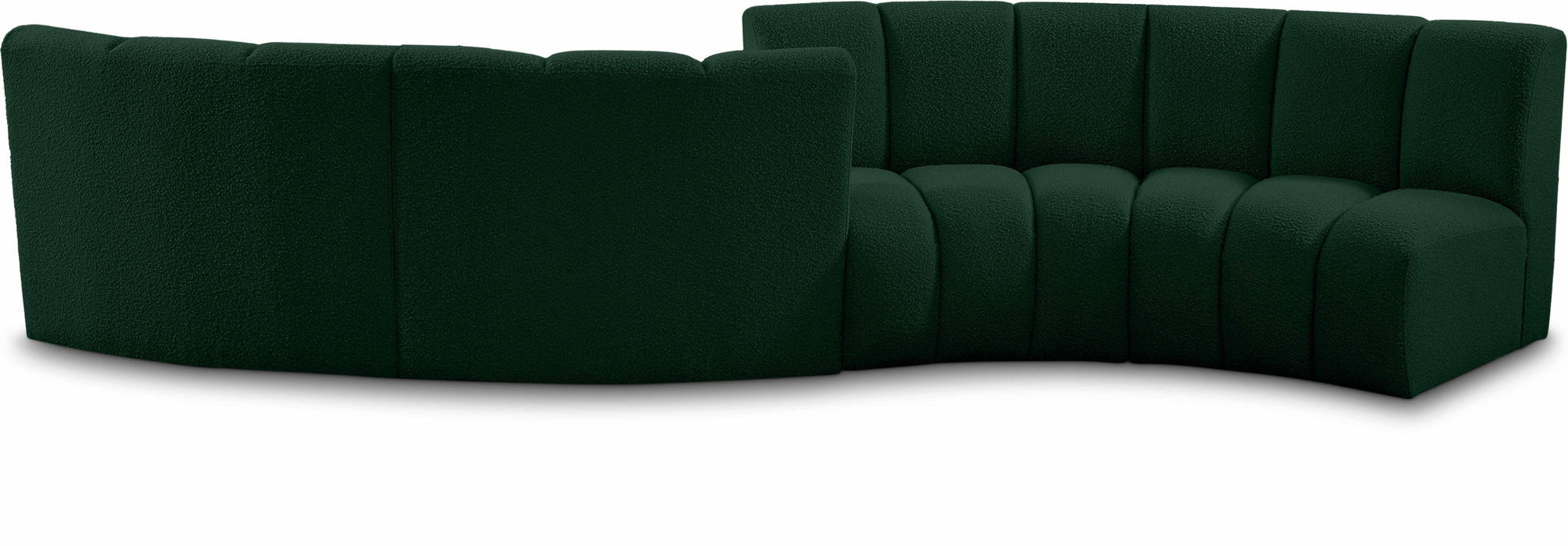 Infinity 154" Boucle Fabric Upholstered 4pc. Modular Sectional