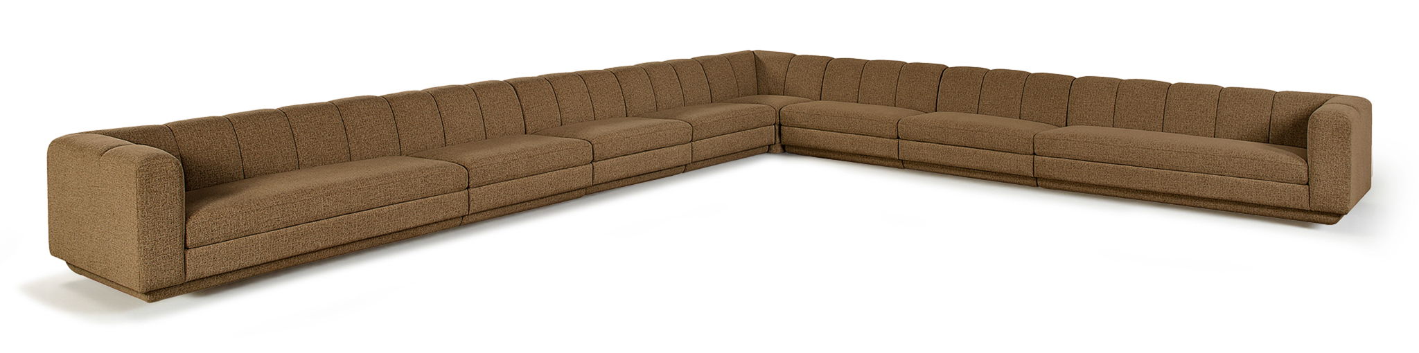 Modari 194.25" Fabric Upholstered 8pc. Modular Sectional