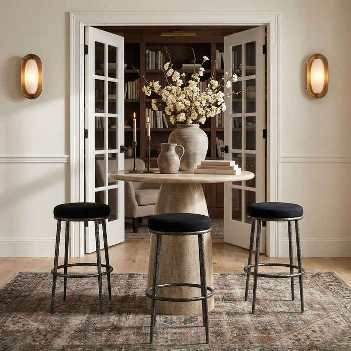 Ferro Performance Fabric Upholstered Bar Stool