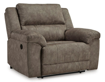 Laresview Reclining Sofa - Black/Gray