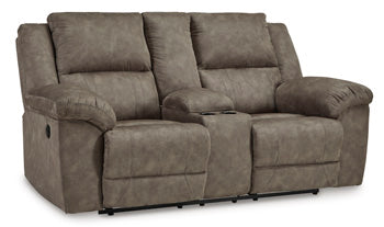 Laresview Reclining Sofa - Black/Gray