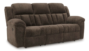Frohn Reclining Loveseat with Console - Brown/Beige