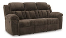 Frohn Reclining Loveseat with Console - Brown/Beige