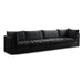 Jacob 140" Velvet Upholstered 4pc. Modular Sofa