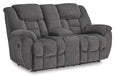 Foreside Reclining Loveseat with Console