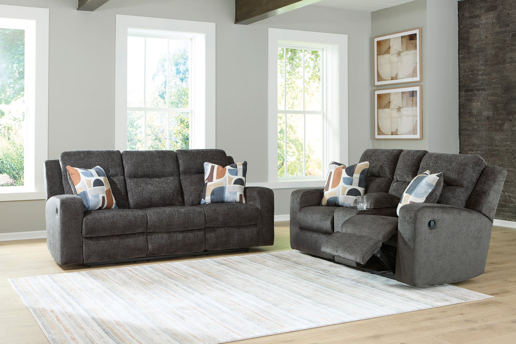 Kanlow Reclining Loveseat with Console