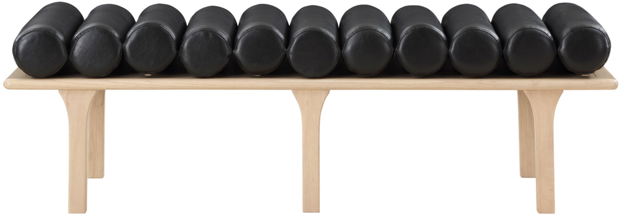 Landon Vegan Leather Upholstered Bench