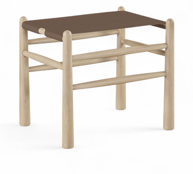 Santos Vegan Leather Upholstered Bench