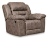 Stoneland Power Reclining Loveseat with Console - Brown/Beige