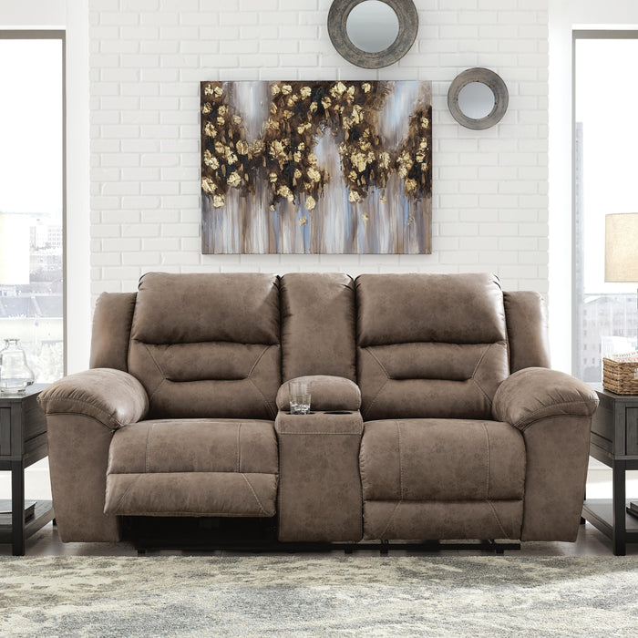 Stoneland Power Reclining Loveseat with Console
