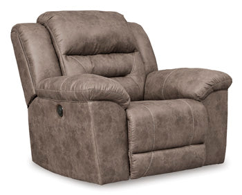 Stoneland Power Reclining Loveseat with Console - Brown/Beige