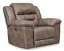 Stoneland Power Reclining Loveseat with Console - Brown/Beige