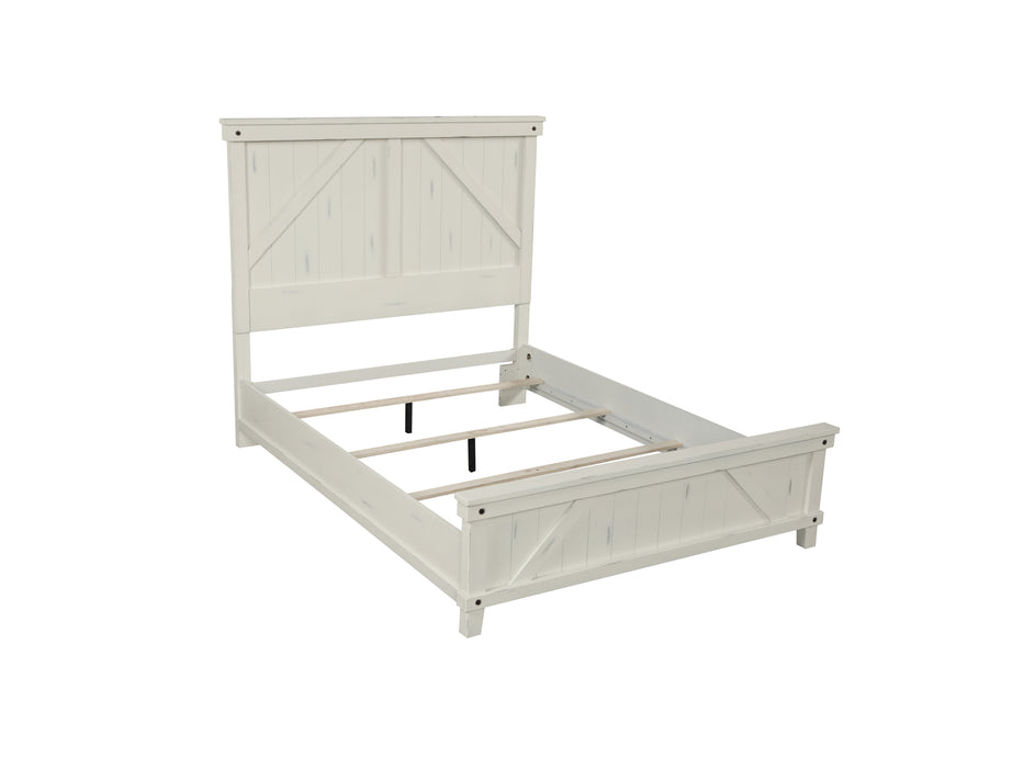 SPRUCE CREEK WHITE QUEEN BED 1709-105