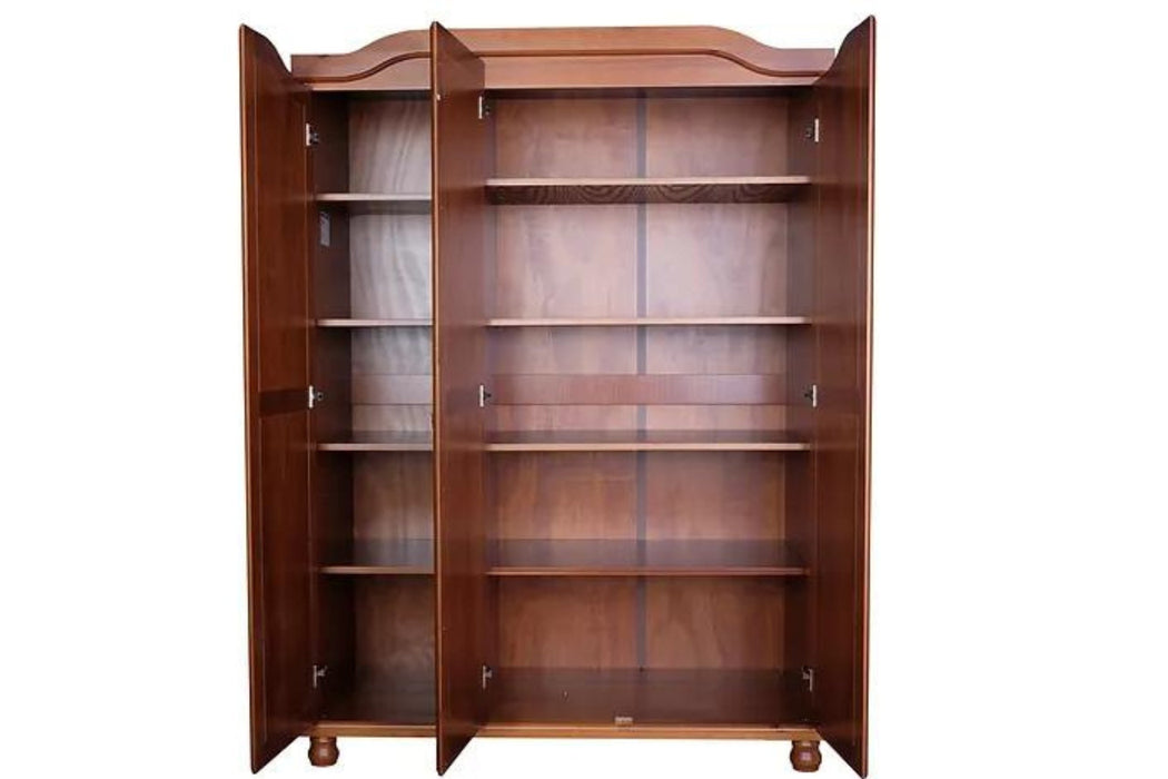 8103 - 100% Solid Wood Kyle 3-Door Wardrobe With Optional Shelves