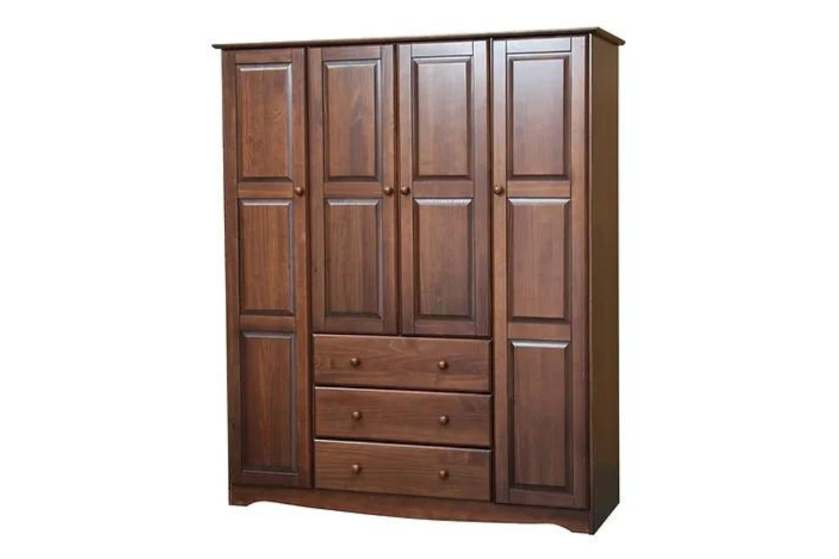 5963 100 Solid Wood Family Wardrobe — A&M Discount Furniture