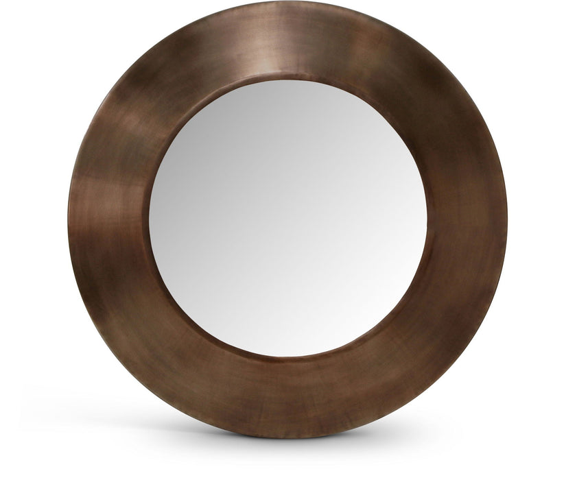 Sphere 30" W X 30" H Iron Frame Mirror