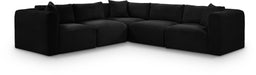 Shaggy 109" Corduroy Performance Fabric Upholstered Modular Sectional