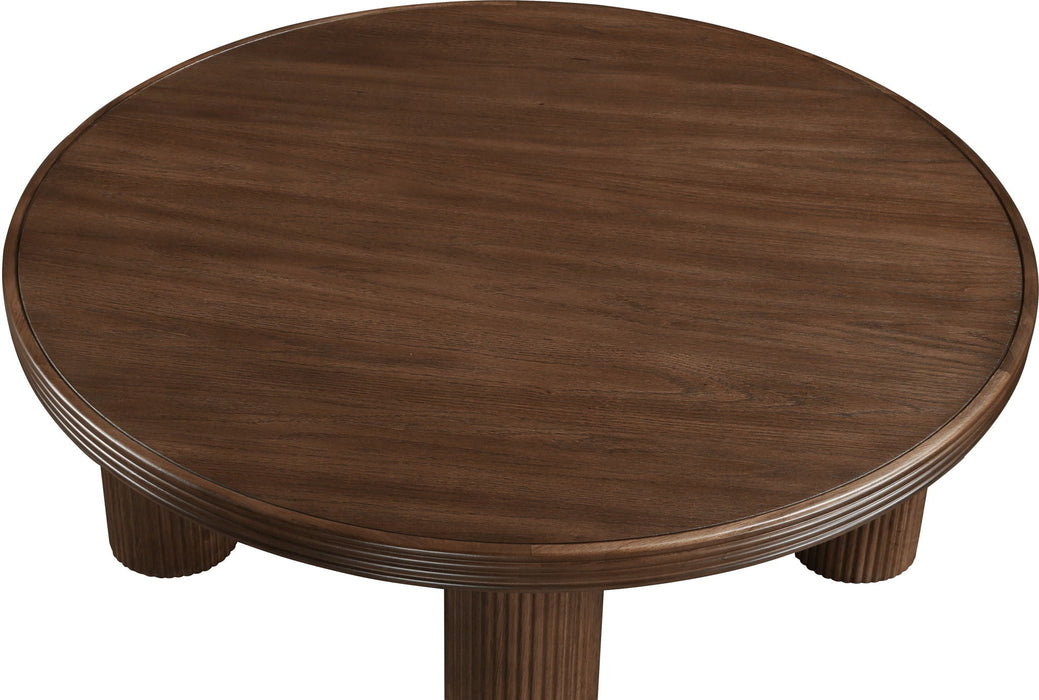 Mesa de centro de madera maciza con enchapado de roble Hayden