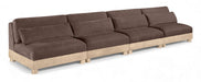 Turin 160" Chenille Fabric Upholstered 4pc. Modular Sofa