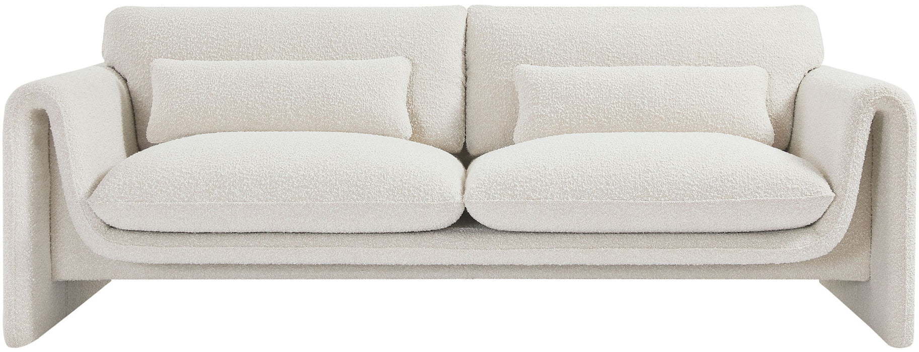 Stylus 86" Boucle Fabric Upholstered Sofa