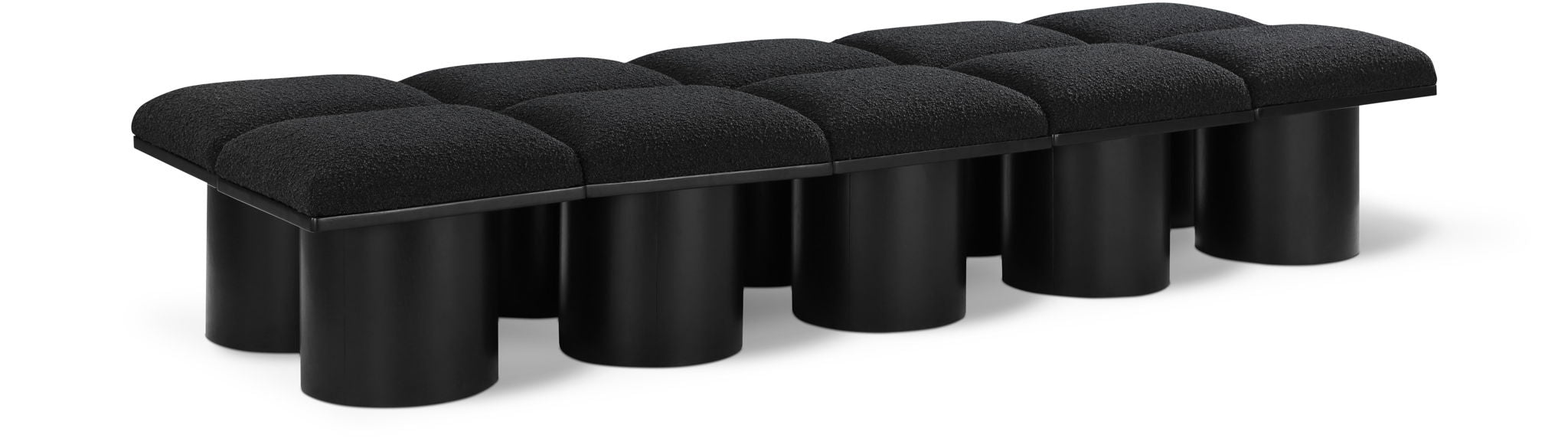 Pavilion Boucle Fabric Upholstered 10pc. Modular Bench