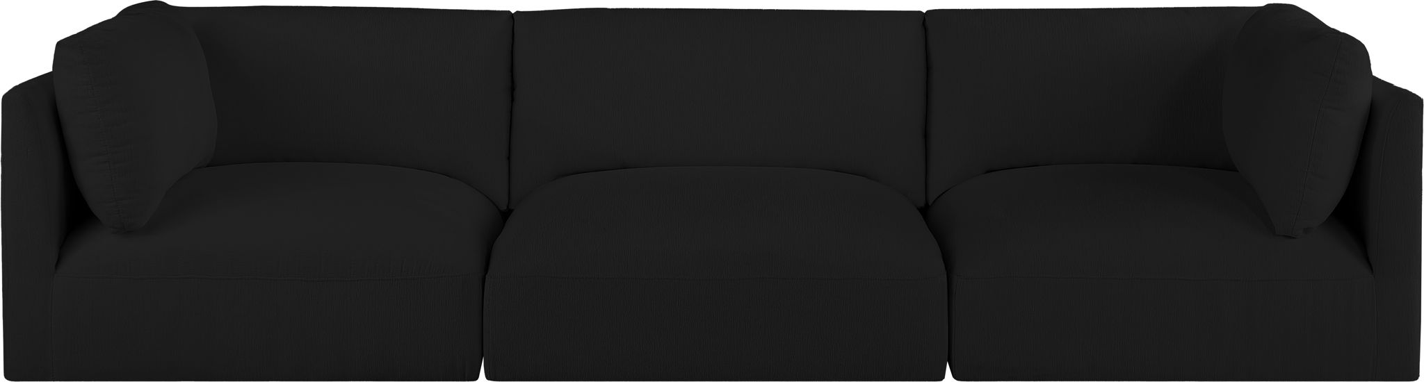 Sofá modular tapizado de tela Ease de 114" de 3 piezas