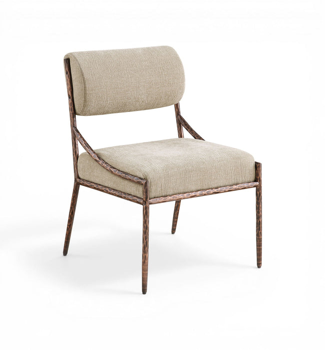 Bastille Chenille Fabric Upholstered Dining Side Chair