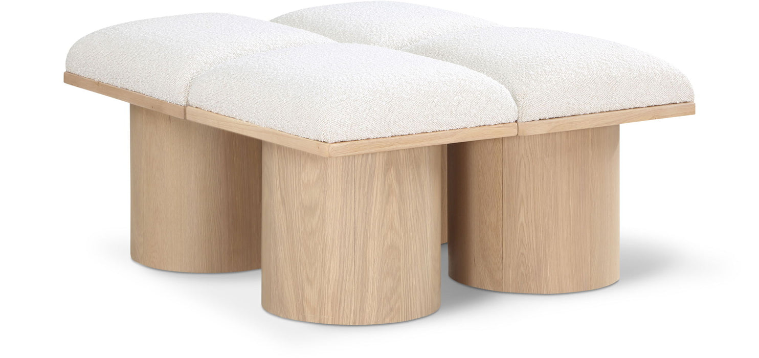 Pavilion Boucle Fabric Upholstered 4pc. Modular Bench