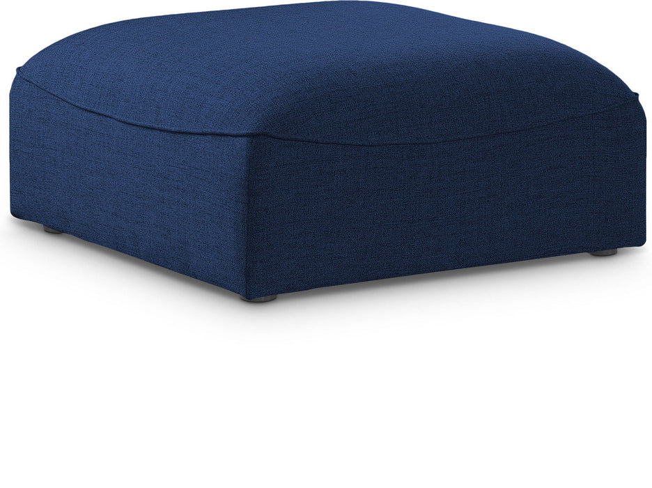 Miramar Linen Textured Fabric Upholstered Modular Ottoman