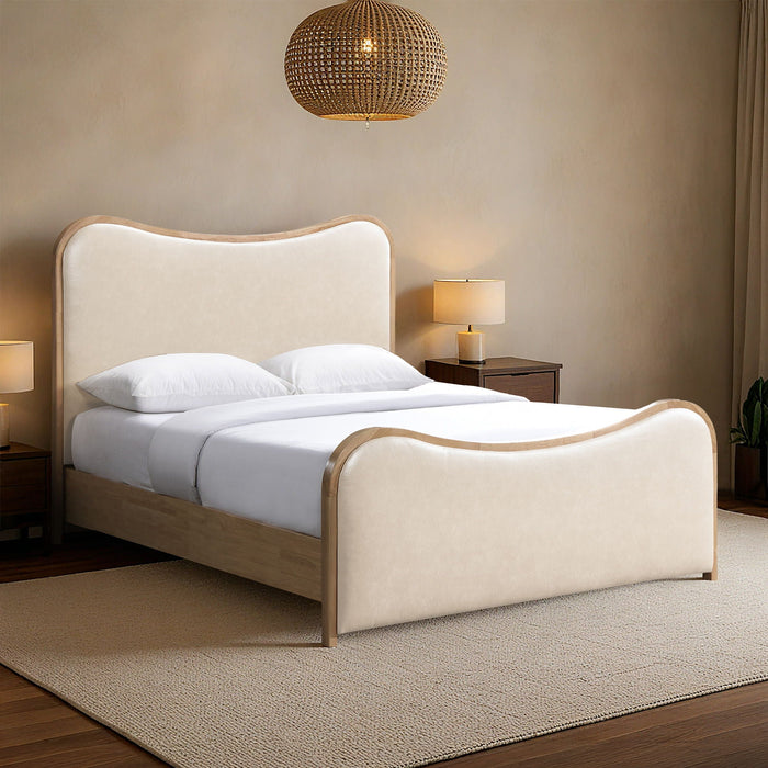 Arvada Vegan Leather Upholstered Bed
