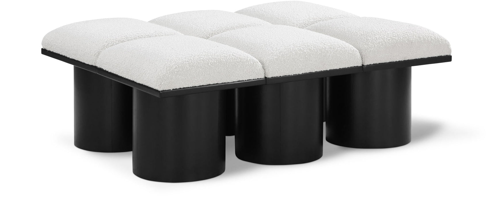 Pavilion Boucle Fabric Upholstered 6pc. Modular Bench