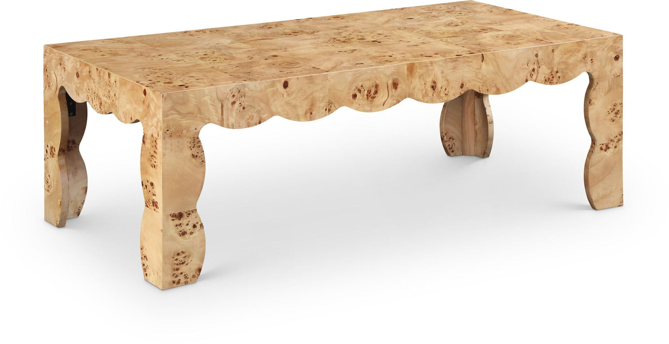 Vassa Burl Veneer Coffee Table