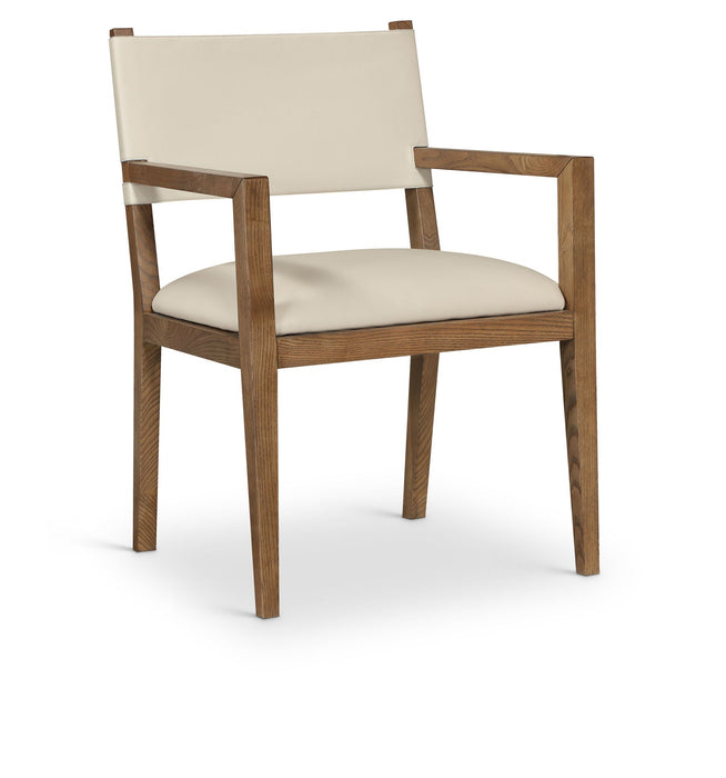 Avon Vegan Leather Dining Arm Chair