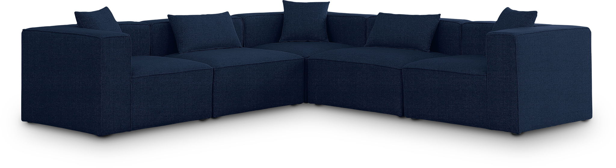 Cube 108" Fabric Upholstered 5pc Modular Sectional