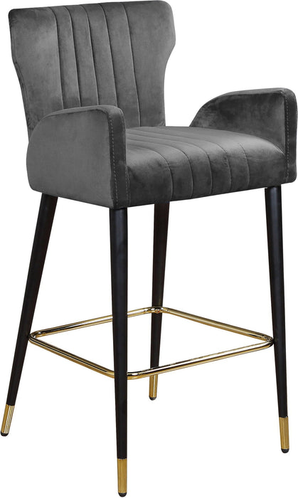 Luxe Velvet Upholstered Counter Stool