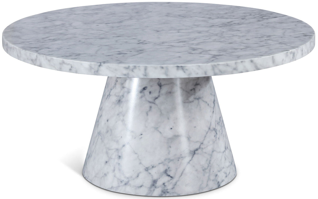 Omni 36" Faux Marble Coffee Table