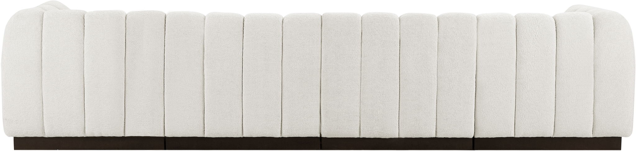 Quinn 133" Chenille Fabric Upholstered 4pc. Modular Sofa