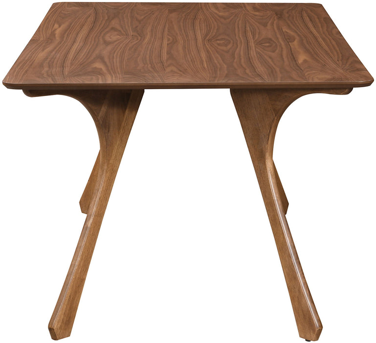 Glenwood 71" Solid Wood And Walnut Veneer Dining Table