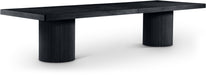 Belinda 96" / 120" / 144" Solid Wood And Oak Veneer Extendable Dining Table