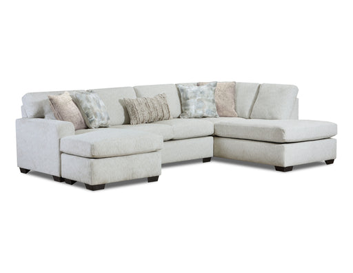 Monolith 2-Piece Sectional with Pillows - Beige
