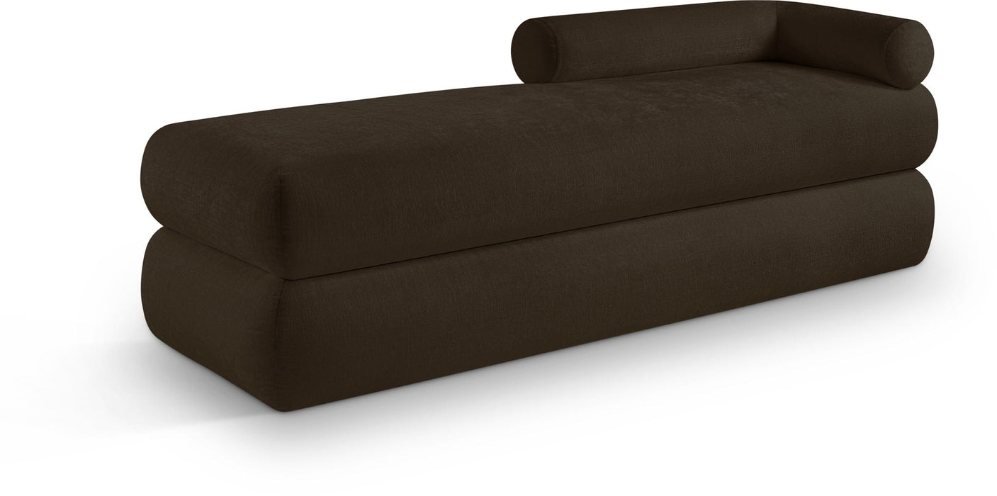 Kennedy Chenille Fabric Upholstered Bench