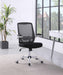 Contemporary Height Adjustable Computer Chair w/ Padded Arms 4019-CCH-BLK