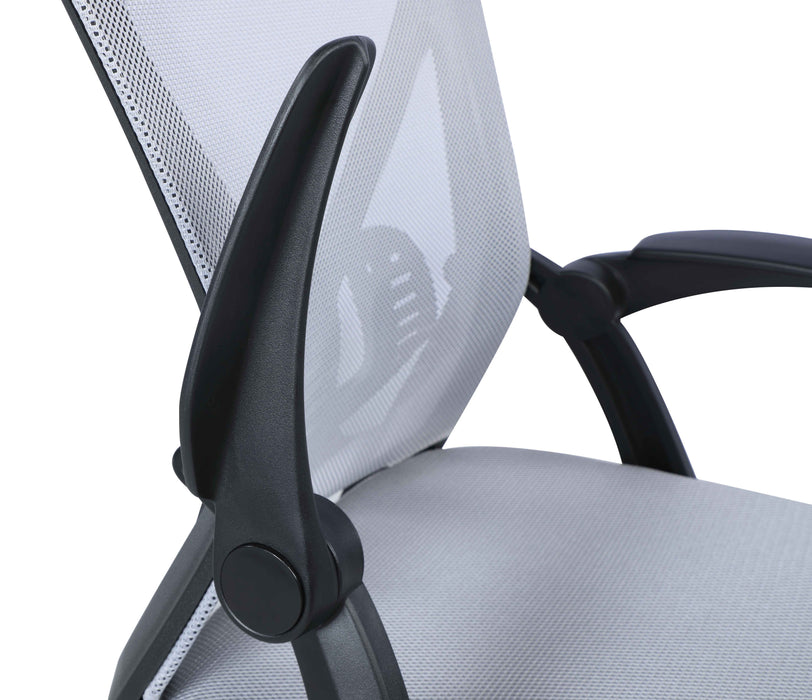 Contemporary Ergonomic Computer Chair w/ Adjustable Arms 4023-CCH-GRY