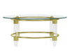 Contemporary Round Glass Top Cocktail Table 4038-CT